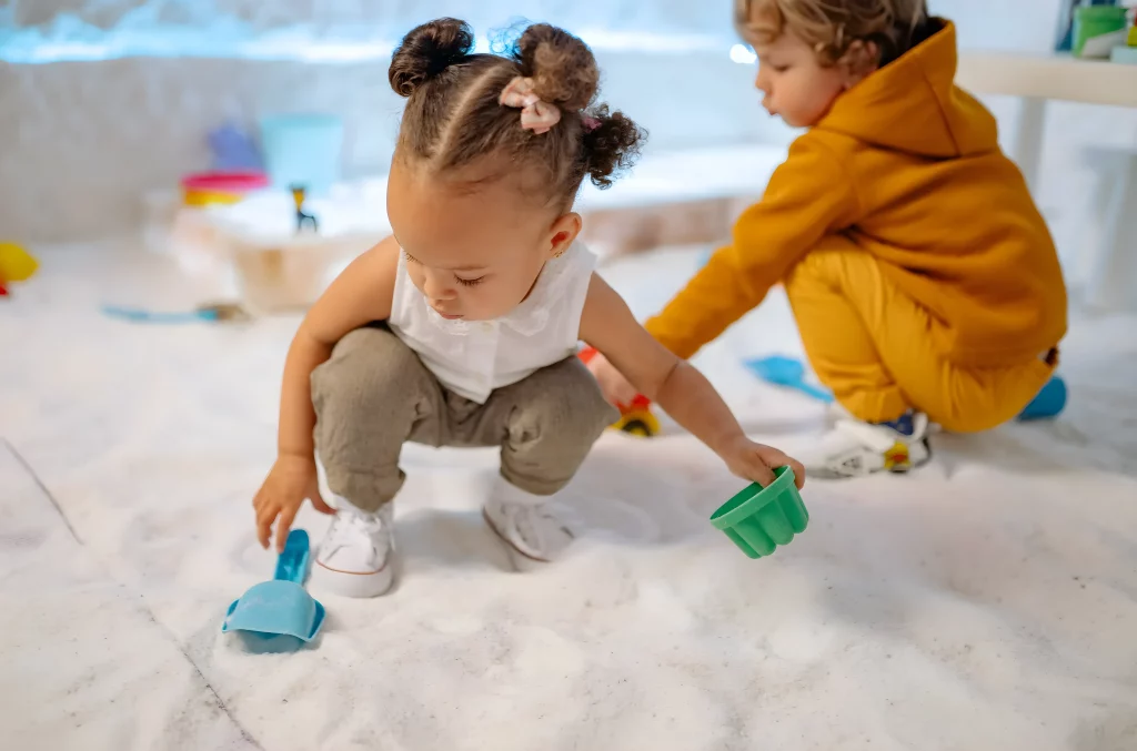 children in soft play area